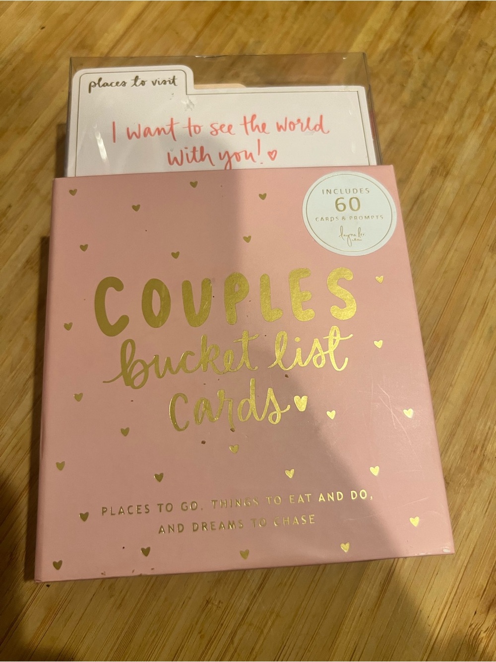 Couples Bucket List Cards - Pink -